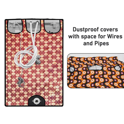 Wukusy waterproof washing machine cover in size 80x60x60 cm, protective home improvement accessory for washing machines