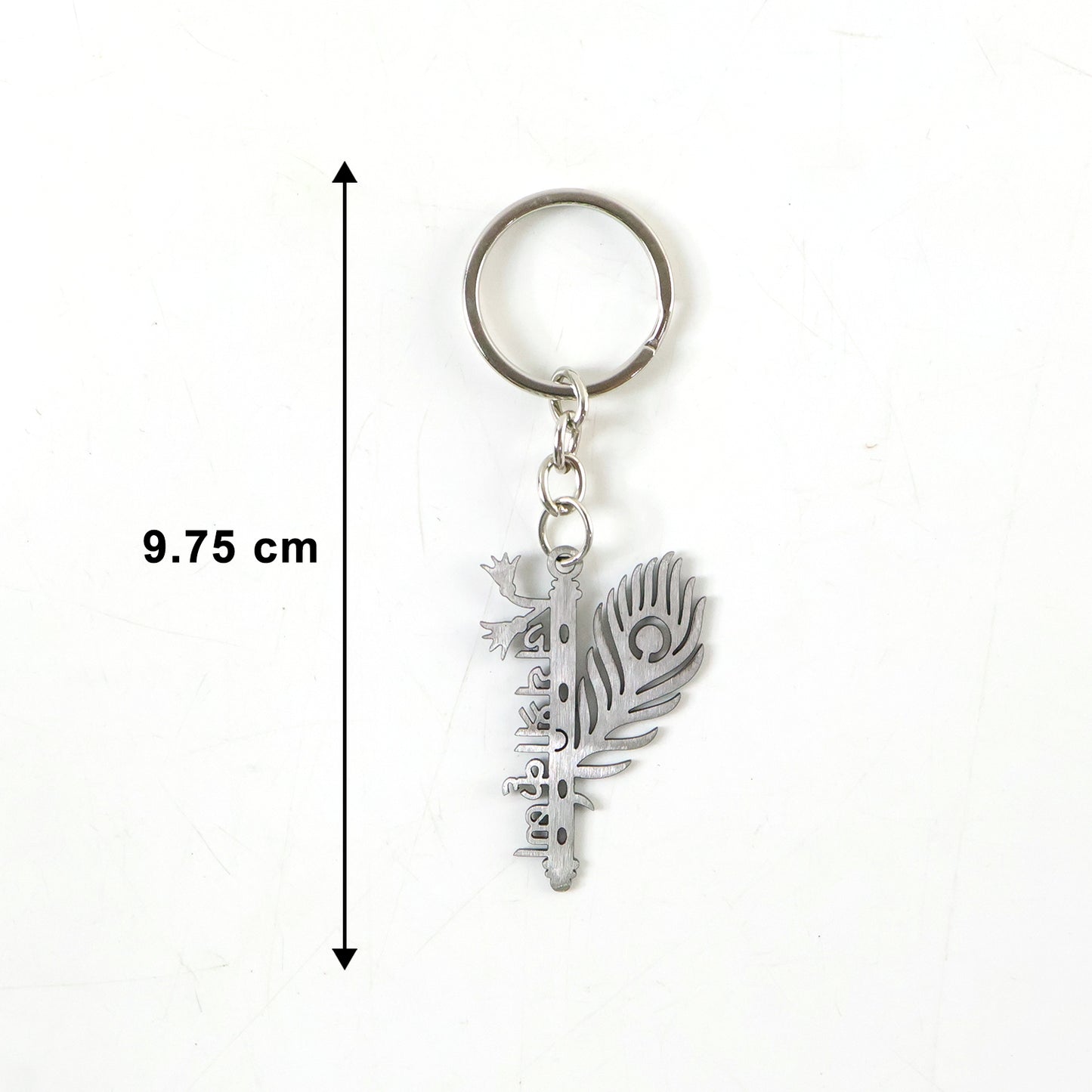 Premium Metal Flute Krishna Keychain 1 Pc