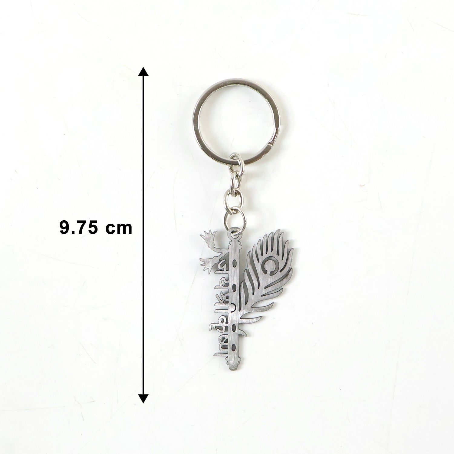 Premium Metal Flute Krishna Keychain 1 Pc