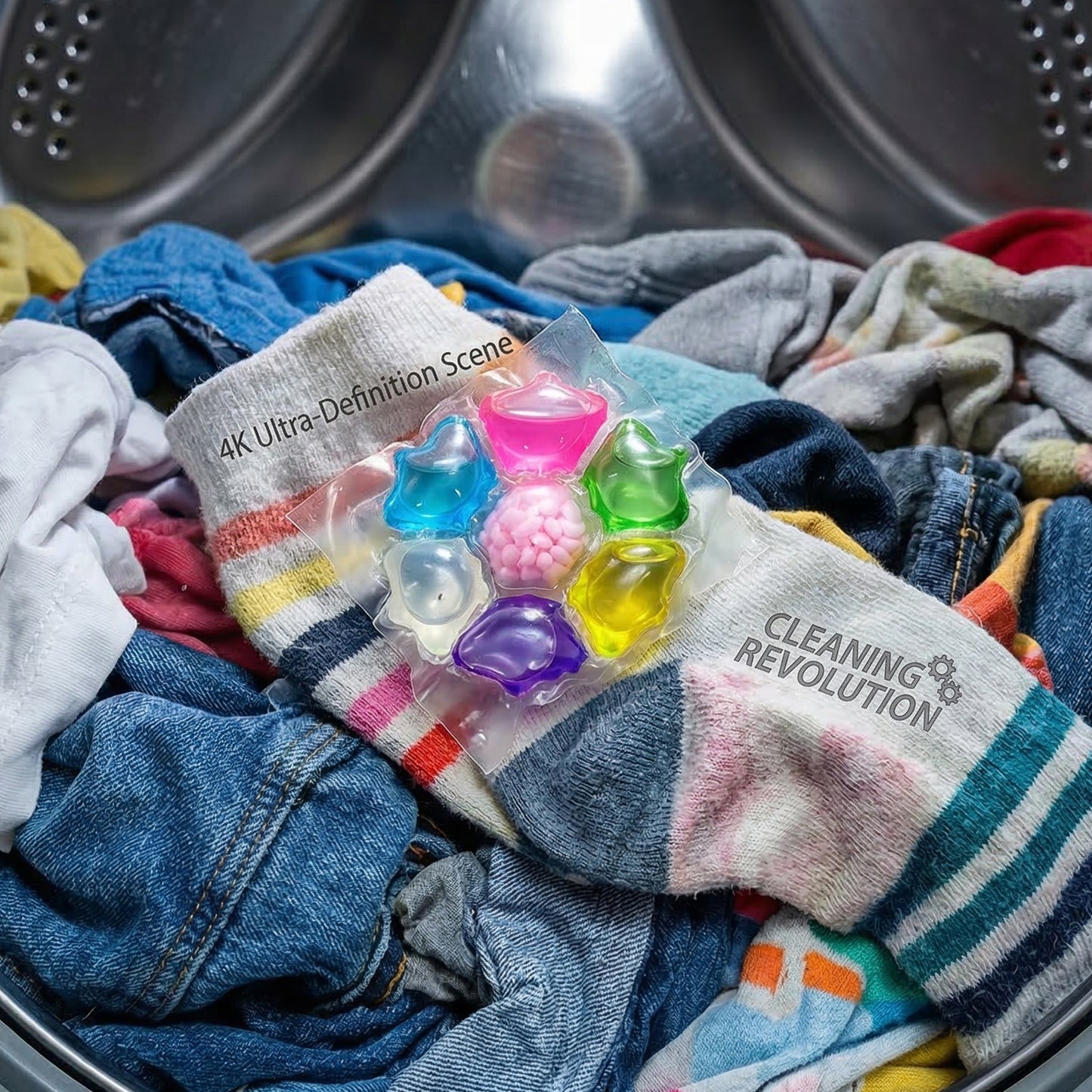 Colorful Laundry Detergent Pods (25 Pc)