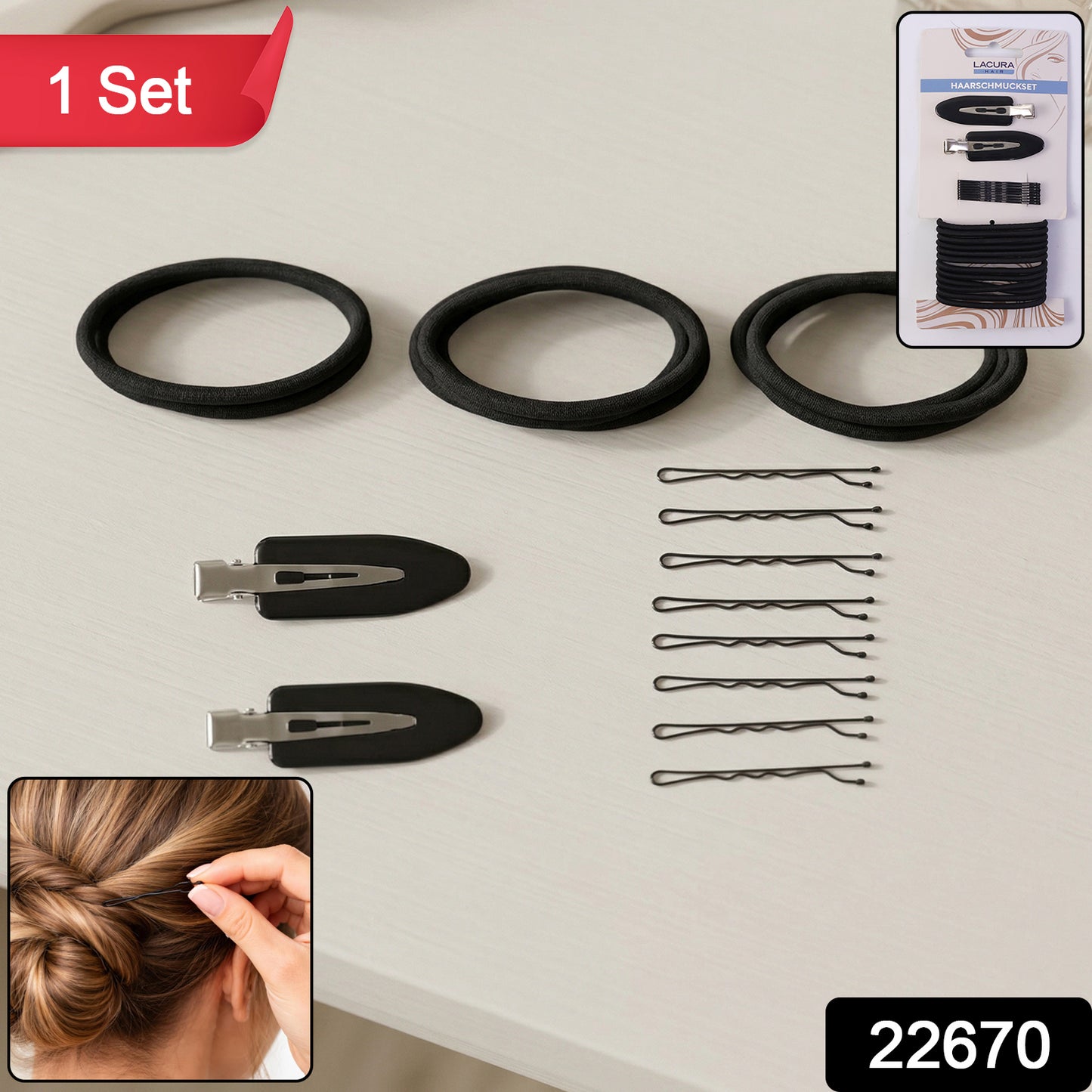Multipurpose Hair Accessories Combo Set (1 Set)