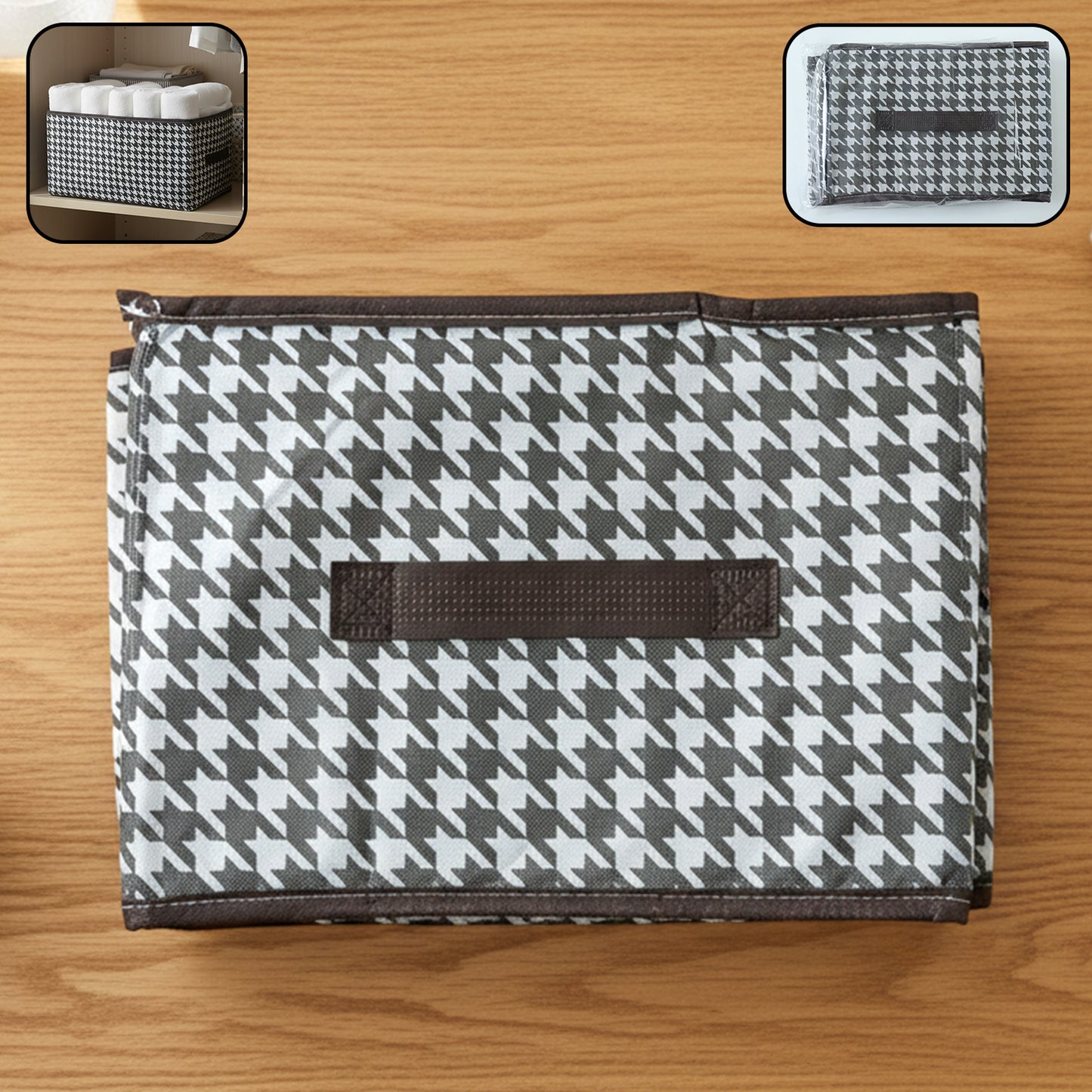 Foldable Fabric Storage Basket Organizer Box (1 Pc 40x28cm)
