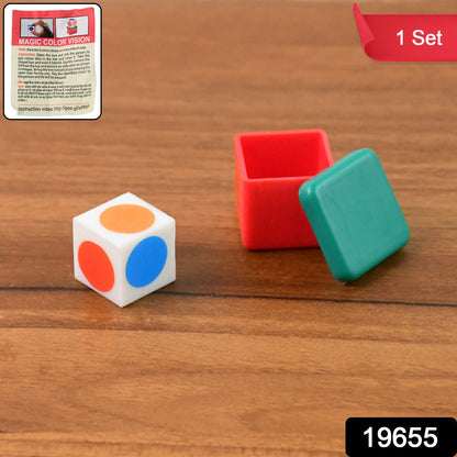 Magic Colour Vision Dice Trick Toy (1 Set)