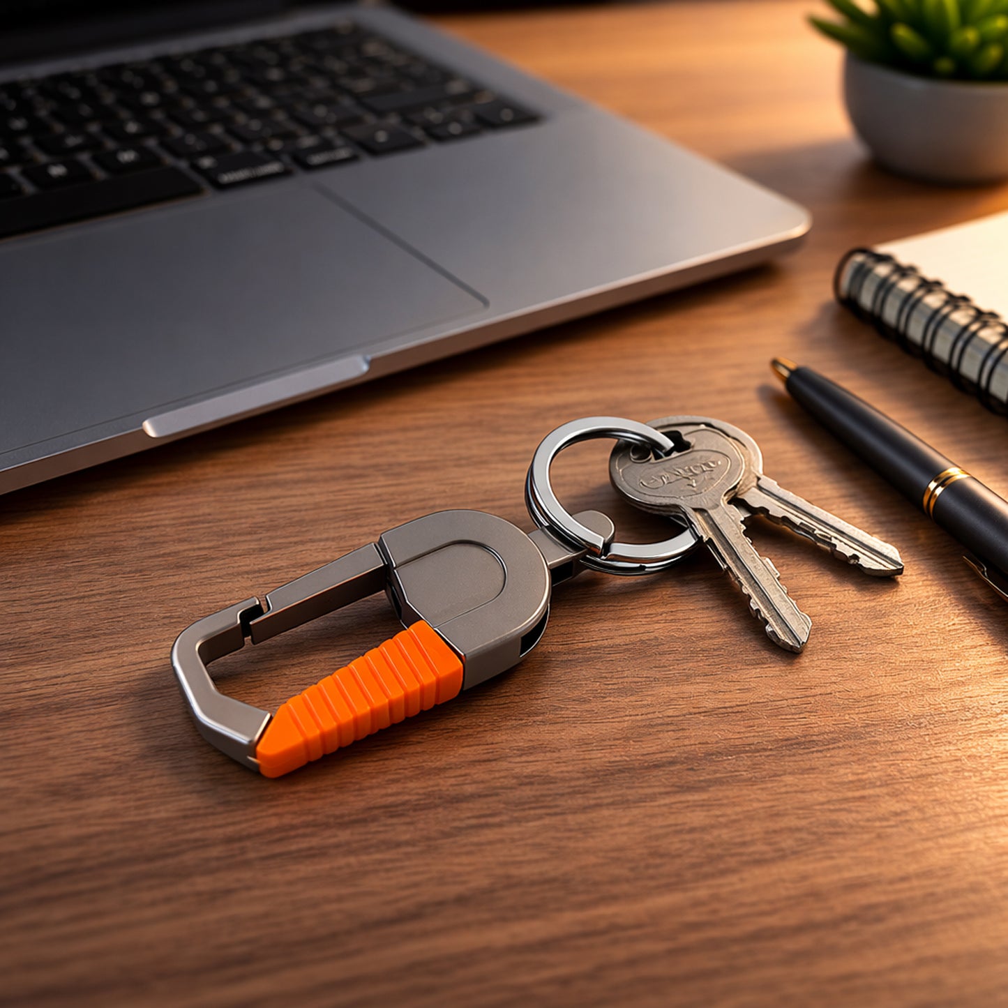 Heavy Duty Metal Key Holder Carabiner Clip Keychain (1 Pc)