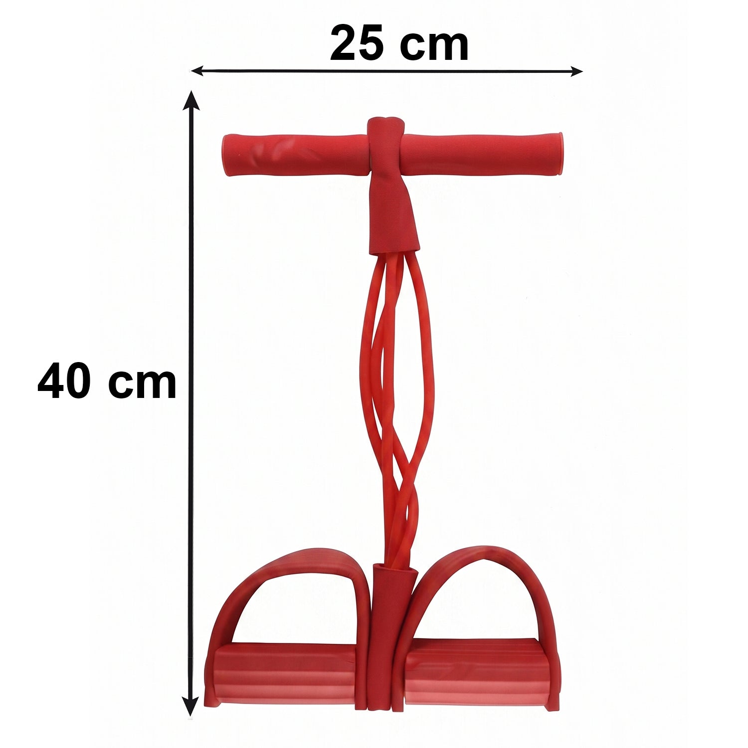 Wukusy portable pull rope resistance exerciser with foot pedal support for strength training and fitness workouts.