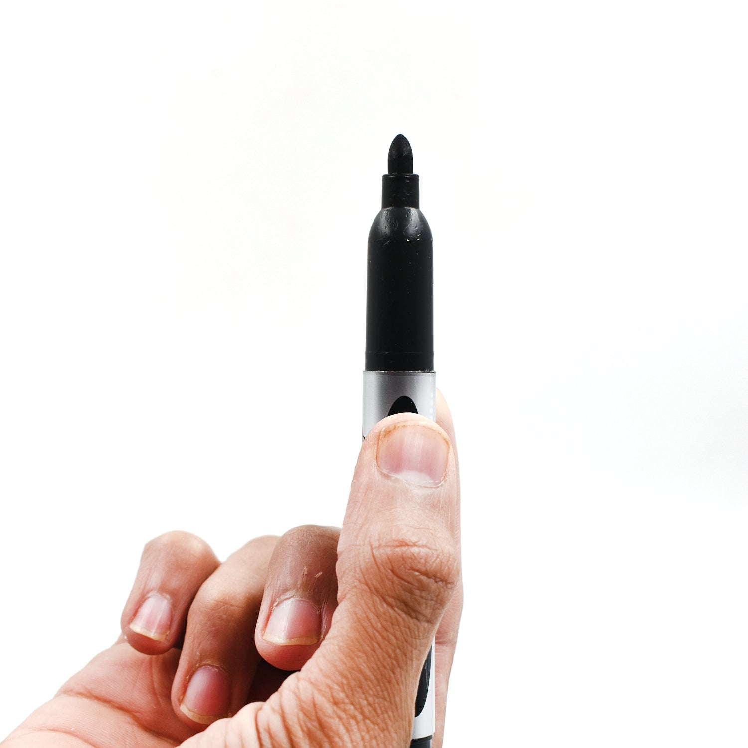 Wukusy 9018 10-pack black markers for school, college, and office use, ideal for studies, teaching, and official writing tasks.
