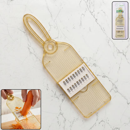 Wukusy handheld vegetable cutter and slicer for kitchen, showing the compact multi-purpose veggie chopper with blades and handle.
