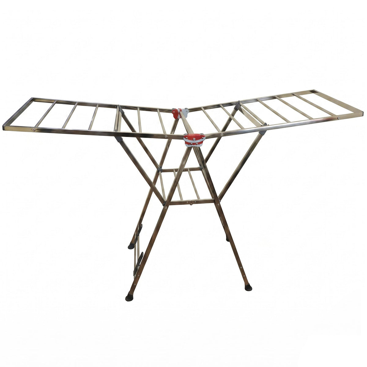 Heavy Duty Foldable Clothes Drying Rack With Wings For Indoor And Outdoor (1 Pc)