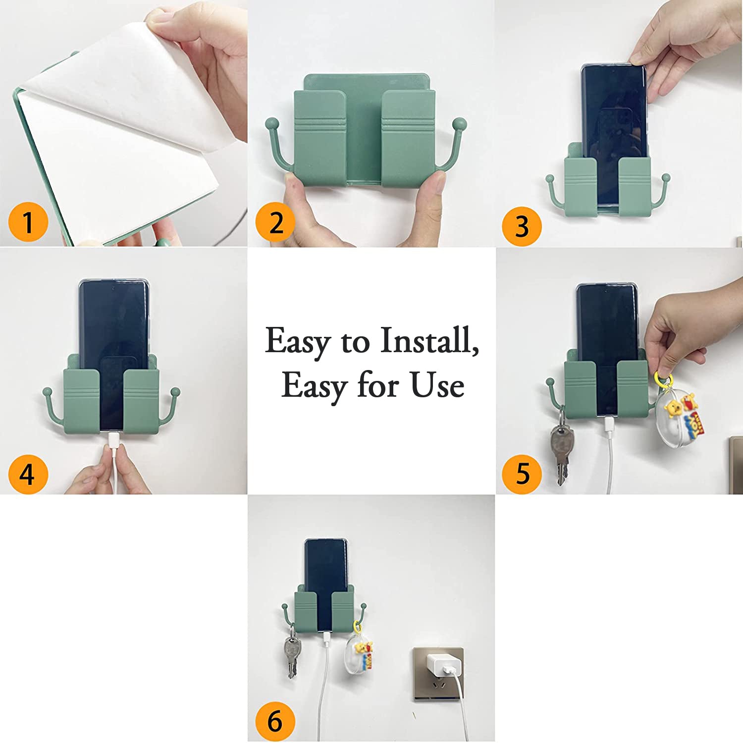 Wukusy 6201 wallmount mobile stand with hook, used for hanging clothes and items in household and versatile spaces.