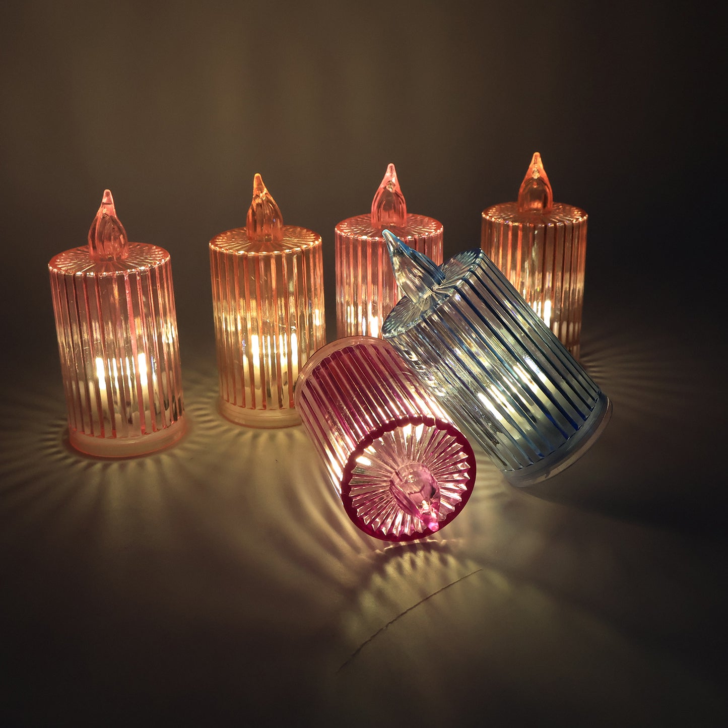 Decorative Flameless Electronic Led Candle Light Set (6 Pc)