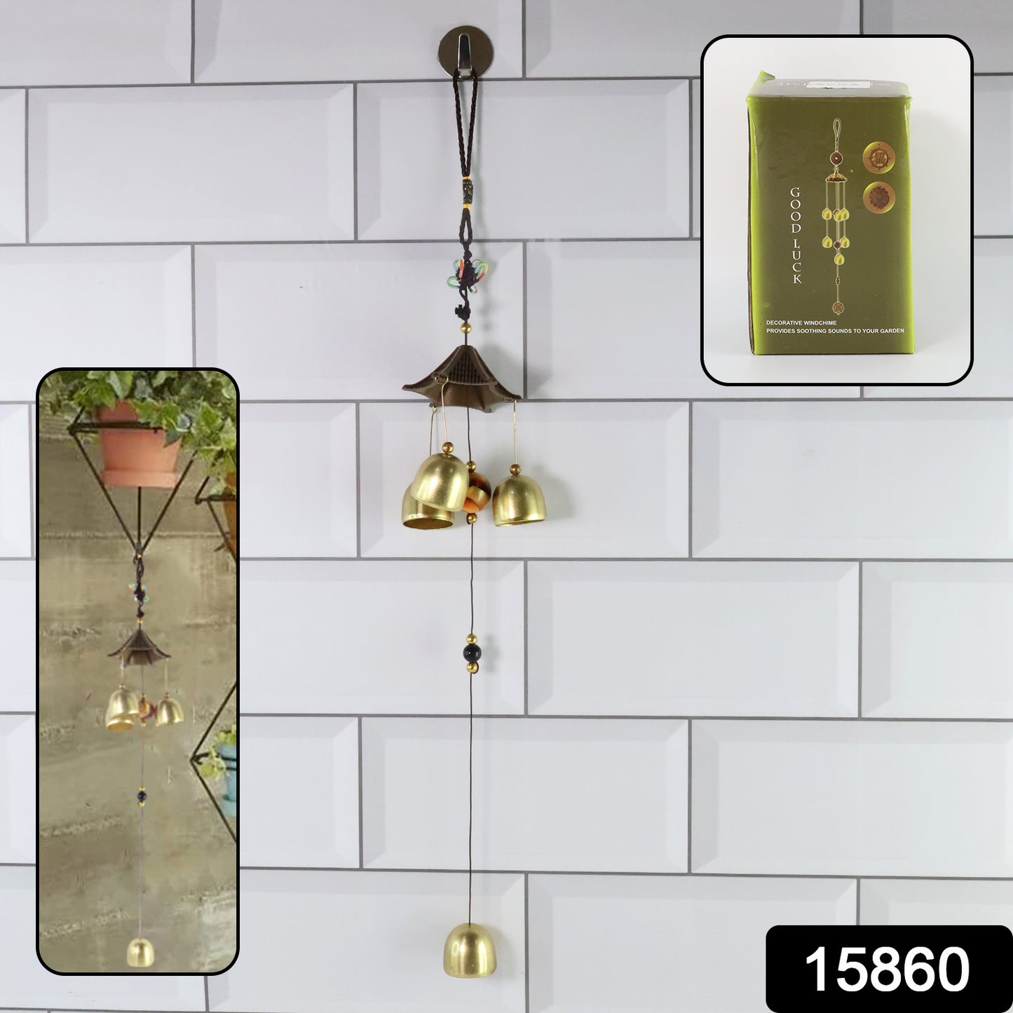 Metal Feng Shui Wind Chime Bell - (1 Pc)