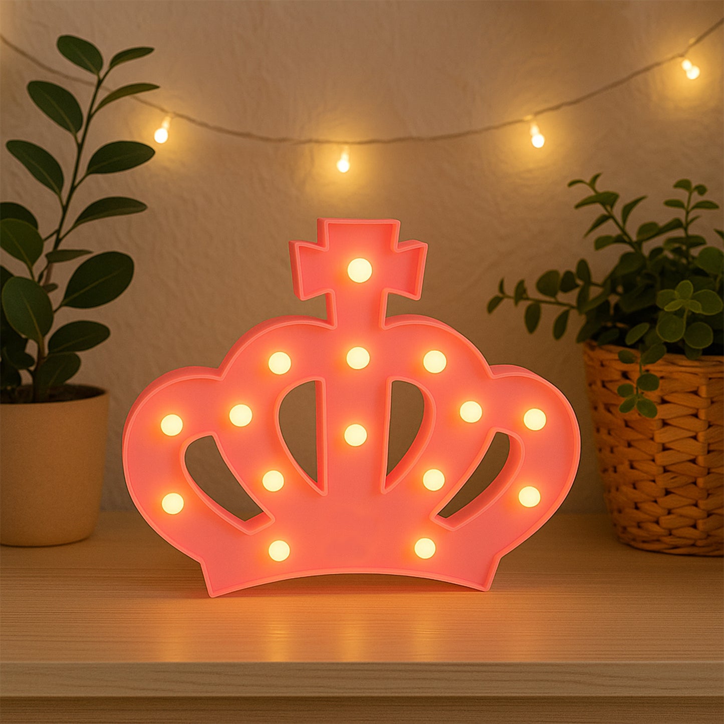 Crown Shape Led Decorative Night Light (1 Pc)