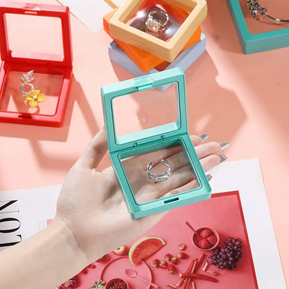 Transparent Jewellery Display Box (7x7 Cm  1 Pc)