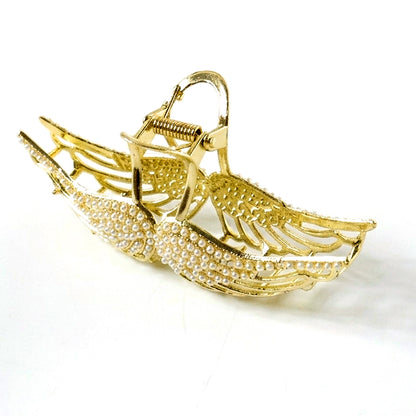 Premium Pearl Studded Elegant Hair Claw Clip For Women (1 Pc)