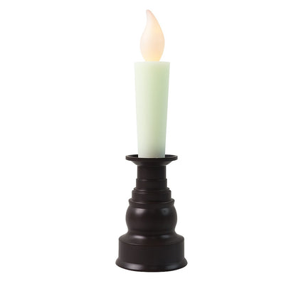 Wukusy premium LED flameless candle with holder, warm glow, ideal for home decor, safe, battery-operated, elegant design