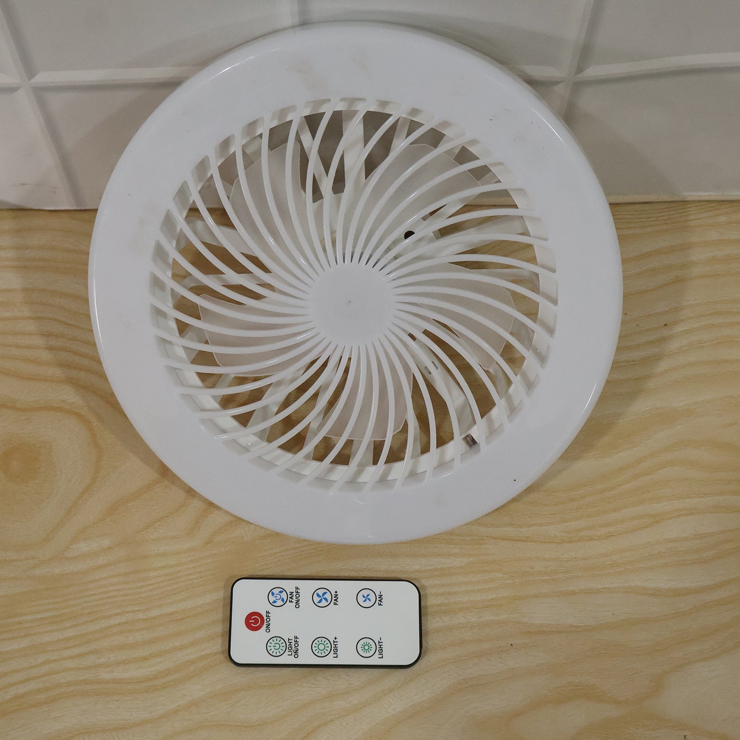 Remote Control Ceiling Fan With Light E27 Socket Led Lamp Fan For Home (1 Set)