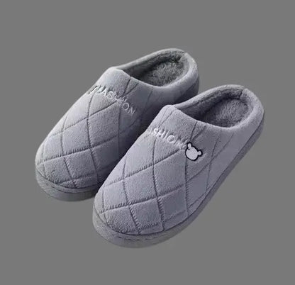Unisex Winter Warm Flip Flop Slippers for Indoor and Outdoor Use