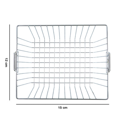 Multipurpose Stainless Steel Kitchen Sink Basket (1 Pc 12x15 Inch)