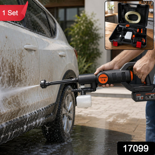 High Pressure Cordless Car Washer  Portable With Hose  Foam
