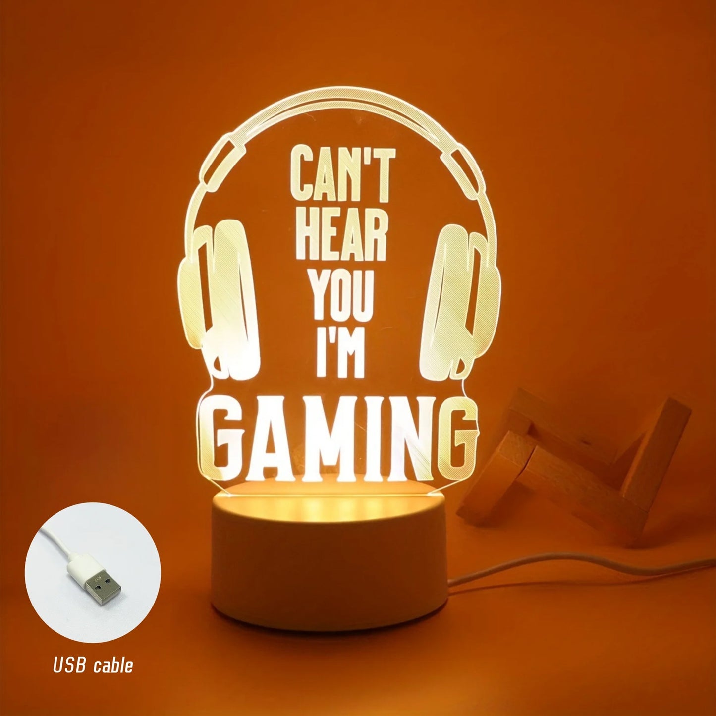 3d Acrylic Led Night Lamps  (1 Pc  Mix Design)