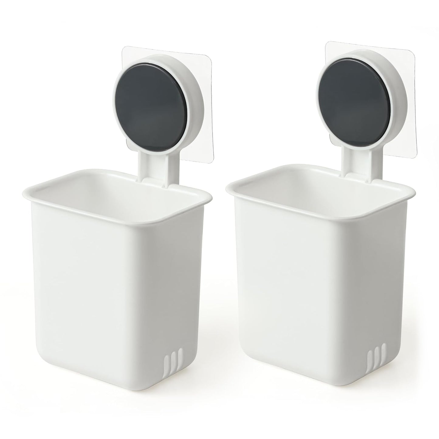Wall Mounted Bathroom Storage Organizer Cup Set (2 Pc Set)