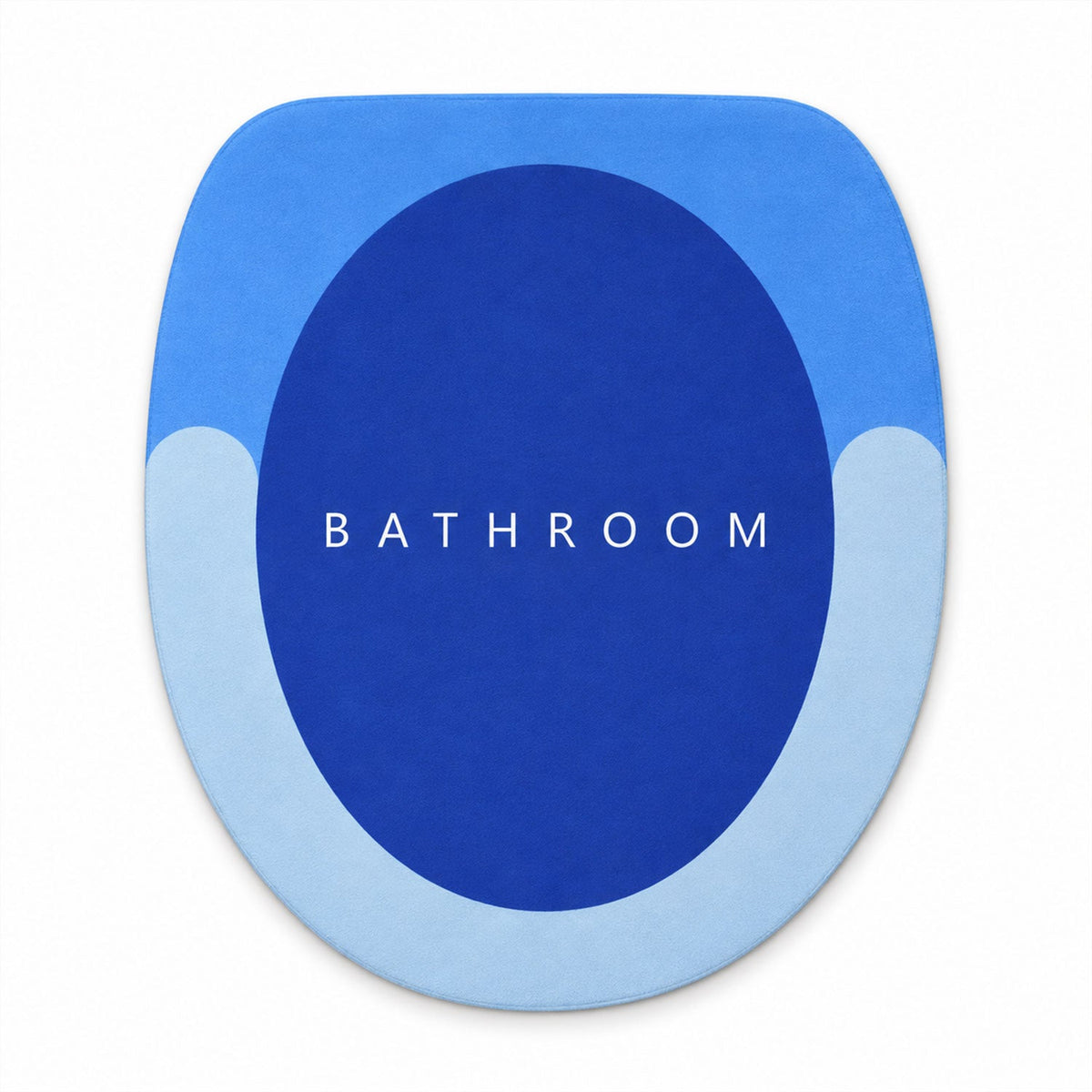 Wukusy rounded circle bath rug with soft, anti-slip surface in a 40x44 cm size, designed for safe shower and bathroom use.