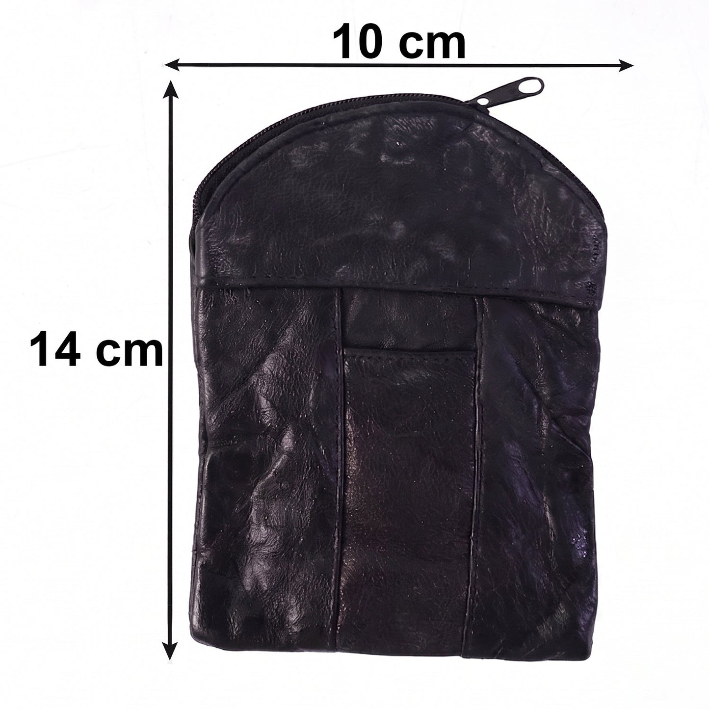 Leather Mini Zipper Pouch  Compact Coin  Card Organizer For Men  Women