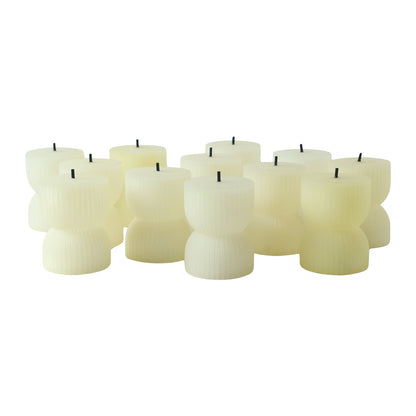 Flameless Led Tealight Candle Set For Home Decor And Festive Lighting (12 Pcs)