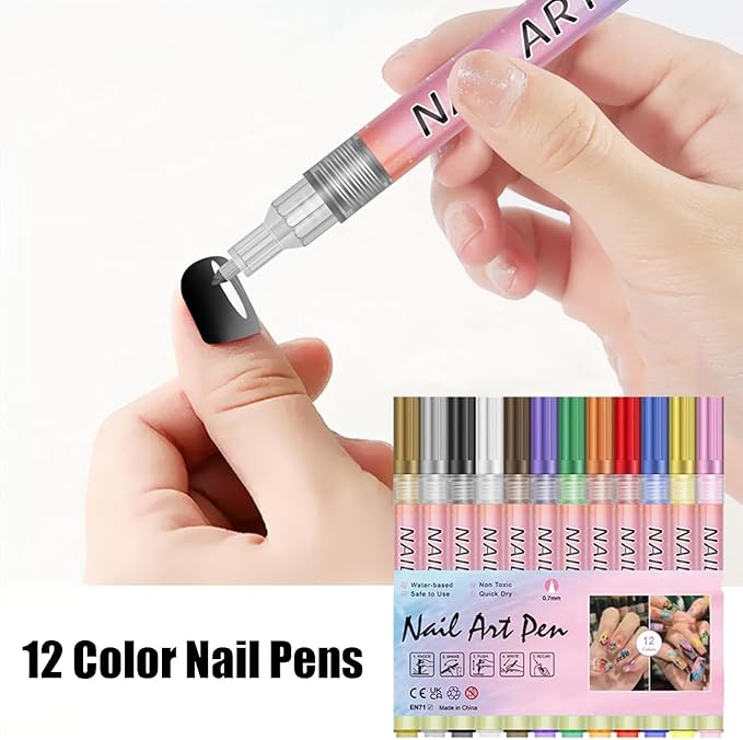 Nail Art Pens Set 12 Colors