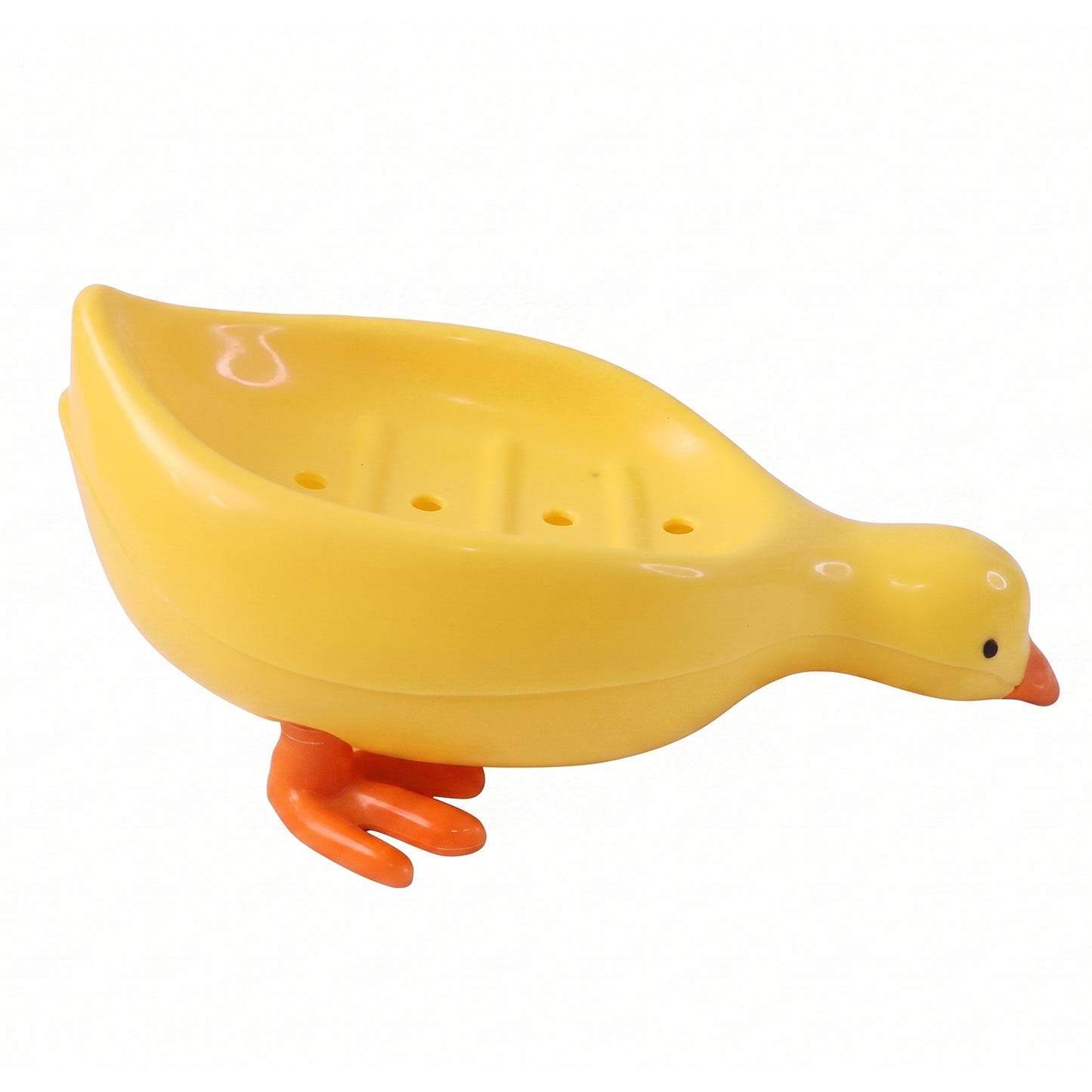 Cute Duck Shape Plastic Soap Holder Box For Bathroom Kids Soap Dish Tray (1 Pc)