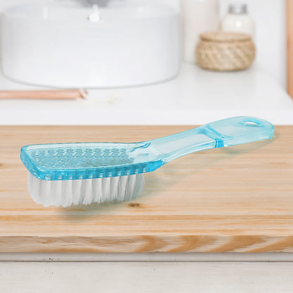 Plastic Handle Shoes Clothes Scrubbing Brush (1 Pc  Mix Color  19 Cm)