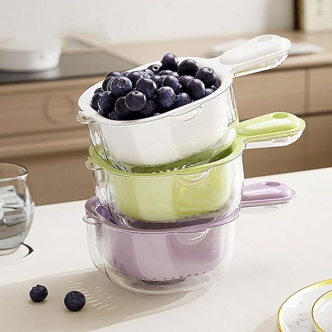 Vegetable & Fruit Washing Bowl with Handle