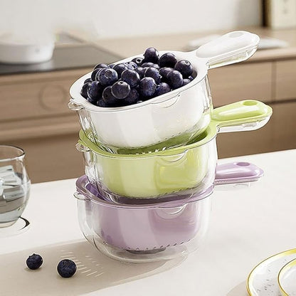 Vegetable & Fruit Washing Bowl with Handle