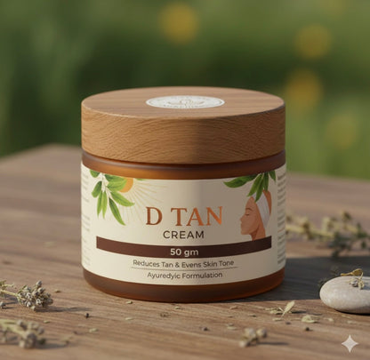 D-TAN Cream - Natural Skin Brightening Formula for Even Tone, Dark Spot Reduction