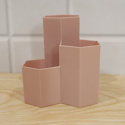 Plastic Multi Compartment Desktop Organizer Box For Pen And Stationery (1 Pc)