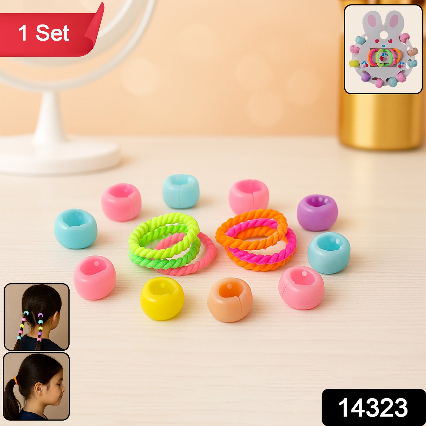 Hair Clip  Hairband Accessories Set For Girls (12 Pc)