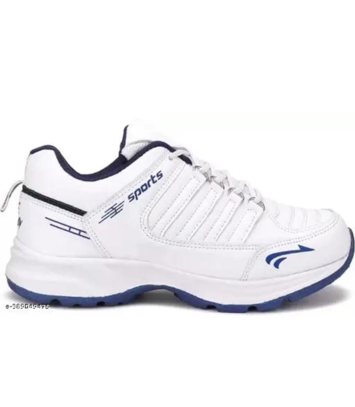 White men's sports shoes by Drpshippr, designed for outdoor activities and athletic wear, with breathable mesh and cushioned soles.