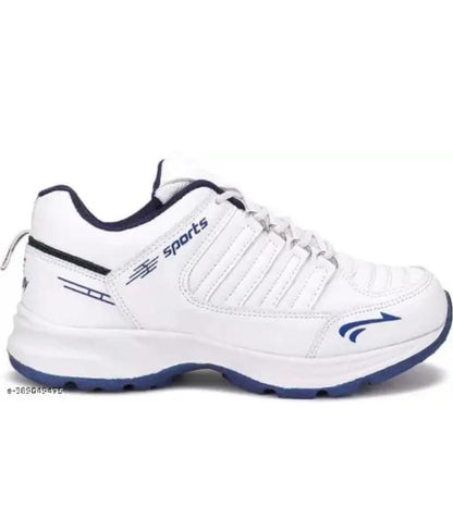 White men's sports shoes by Drpshippr, designed for outdoor activities and athletic wear, with breathable mesh and cushioned soles.