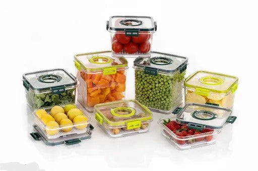 Drpshippr air-tight kitchen storage containers set for organized food storage and freshness in home kitchen.