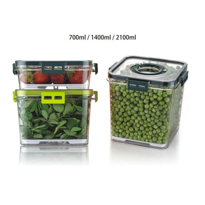 Air Tight Transparent Containers For Kitchen Organizer Storage Set
