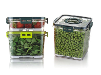 Air Tight Transparent Containers For Kitchen Organizer Storage Set