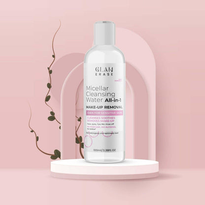 Two bottles of Drpshippr All-in-1 Makeup Removal in 100ml size, suitable for gentle face cleansing and makeup removal.