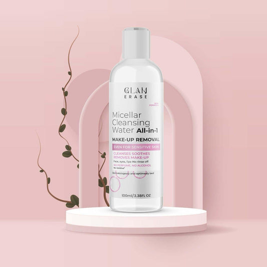 Two bottles of Drpshippr All-in-1 Makeup Removal in 100ml size, suitable for gentle face cleansing and makeup removal.