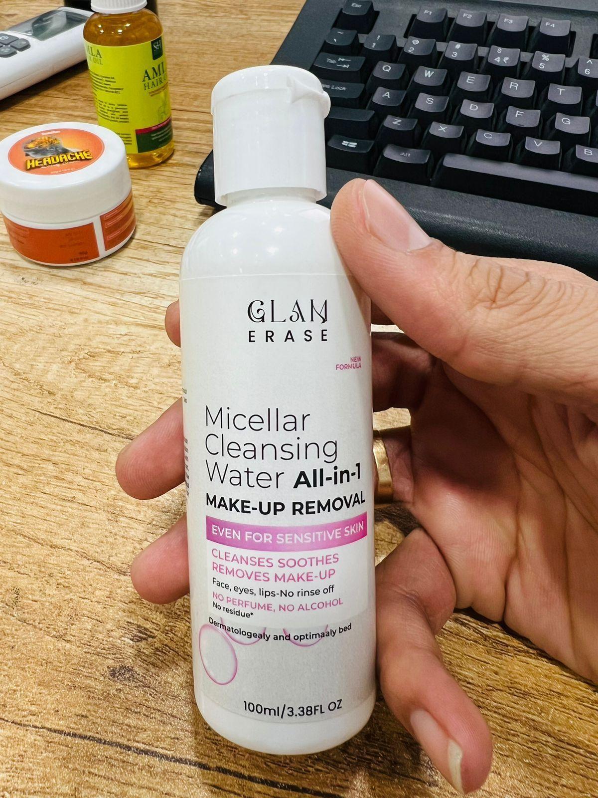 Two bottles of Drpshippr All-in-1 Makeup Removal in 100ml size, suitable for gentle facial cleansing in beauty and personal care.