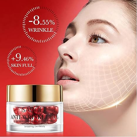 Anti-Wrinkle Pillow, Anti-Wrinkle Essential Oil Anti-Wrinkle Pillow, Anti-Wrinkle Peel Essential Oil Firmness Lifting Anti-Aging Serum for Face (1)