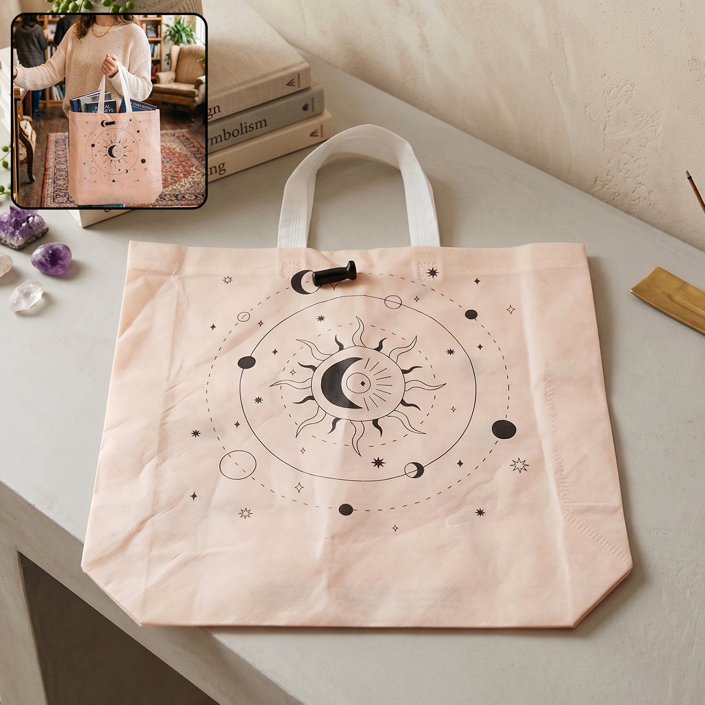 Multipurpose Carry Hand Bag With Lock System (1 Pc 46x42 Cm)