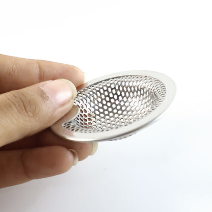 Wukusy stainless steel kitchen sink drain strainer stopper, small size, designed to catch debris and prevent clogs in kitchen sinks