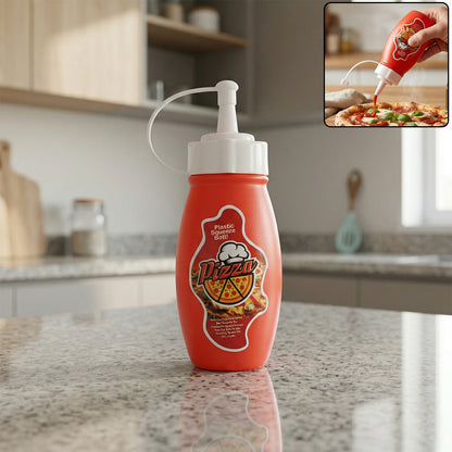 Small Plastic Squeeze Sauce Bottle For Pizza Ketchup Mayonnaise Dispensing (1 Pc)