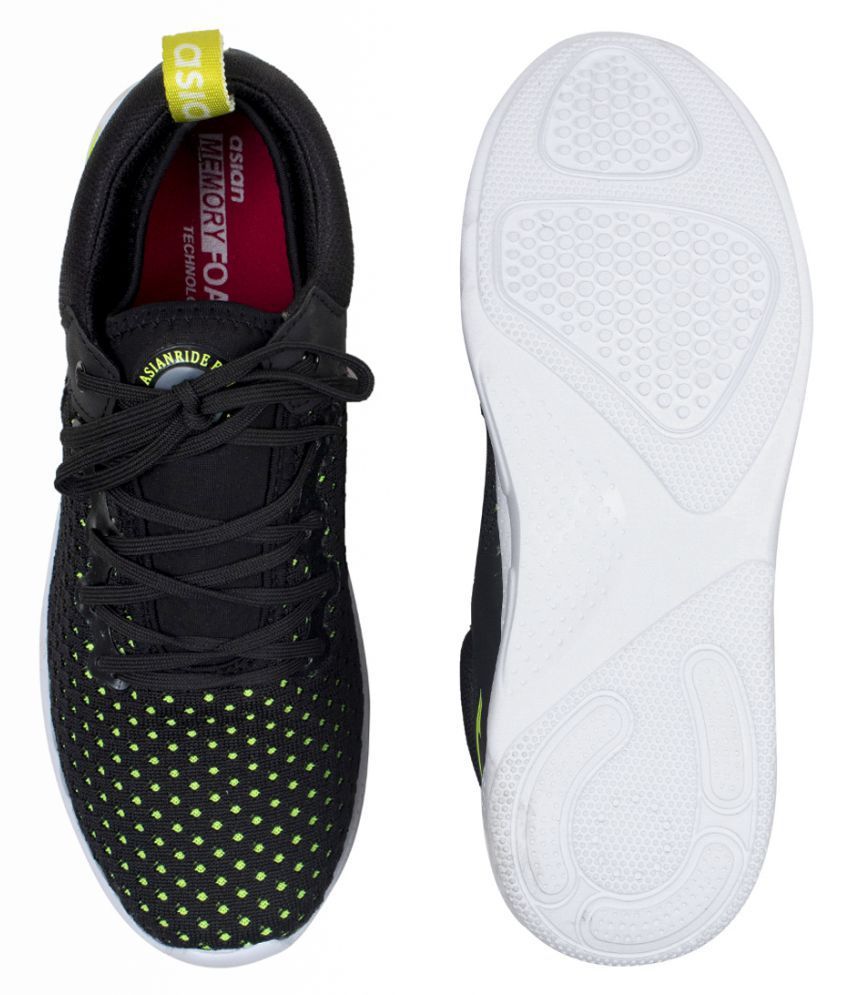 Asian Green running shoes by Drpshippr with breathable mesh upper and cushioned sole for comfortable athletic activity.