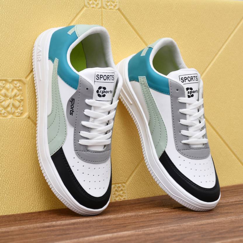 White women's sports and outdoor casual sneaker shoes from Drpshippr, stylish and comfortable for active wear